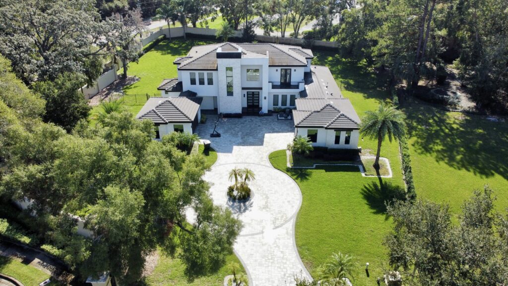 Aerial view of Central Florida luxury home — Near Me Best Work property improvement services