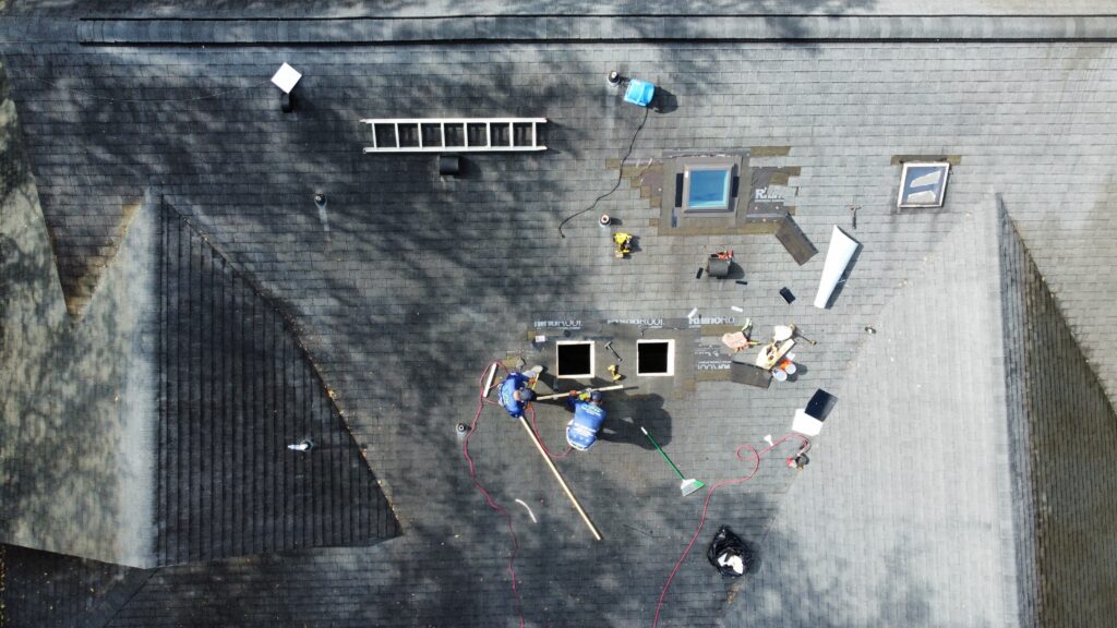Drone shot of home and surrounding area in Central Florida