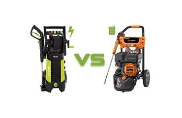 Electric pressure washer versus gas pressure washer side by side comparison